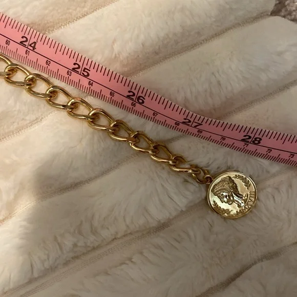 Gold coin chain link belt - Picture 5 of 5